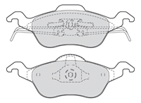Bremsbelagsatz, Scheibenbremse Vorderachse Valeo 301317