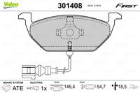 Bremsbelagsatz, Scheibenbremse 'FIRST' | Valeo (301408)