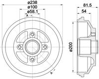 TEXTAR Bremstrommel 94043100  SUZUKI,SWIFT III MZ, EZ