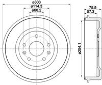 Bremstrommel Hinterachse Textar 94032800