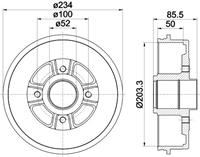 Bremstrommel Hinterachse Textar 94019600