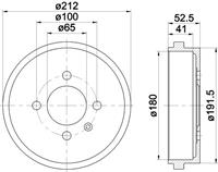 Bremstrommel Hinterachse Textar 94022700