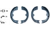 TEXTAR Handbremsbeläge 91073200 Handbremsbacken,Bremsbackensatz, Feststellbremse NISSAN,NAVARA D40,PATHFINDER R51,NAVARA Pritsche/Fahrgestell D40