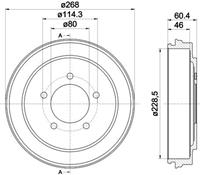 Bremstrommel Hinterachse Textar 94036300