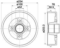 Bremstrommel Hinterachse Textar 94019700