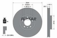 Bremsscheibe Vorderachse Textar 92232303