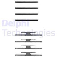 Zubehörsatz, Scheibenbremsbelag Vorderachse Delphi LX0035
