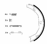 TEXTAR Handbremsbeläge 91066900 Handbremsbacken,Bremsbackensatz, Feststellbremse MERCEDES-BENZ,C-CLASS W204,C-CLASS T-Model S204,E-CLASS Coupe C207