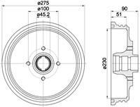 Bremstrommel Hinterachse Textar 94018900