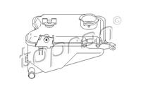 TOPRAN Ausgleichsbehälter 721 996 Kühlwasserbehälter,Kühlflüssigkeitsbehälter PEUGEOT,CITROËN,106 II 1,106 I 1A, 1C,SAXO S0, S1