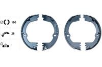 TEXTAR Handbremsbeläge 91082700 Handbremsbacken,Bremsbackensatz, Feststellbremse HYUNDAI,KIA,SANTA FÉ II CM,SANTA FÉ III DM,GRAND SANTA FÉ