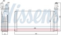 Wärmetauscher, Innenraumheizung Nissens 70016