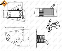 NRF Ölkühler 31258 Ölkühler, Motoröl OPEL,FIAT,SAAB,ZAFIRA B A05,ASTRA H Caravan L35,ASTRA H L48,ASTRA H GTC L08,ASTRA H TwinTop L67