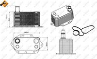 NRF Ölkühler 31281 Ölkühler, Motoröl BMW,3 E46,3 Touring E91,3 E90,5 E60,5 Touring E61,3 Touring E46,X3 E83,3 Coupe E46,X5 E70,X5 E53,3 Coupe E92