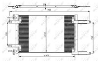 fiat Condensor, airconditioning