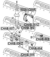 FEBEST Traggelenk 1020-V200R Achsgelenk,Führungsgelenk CHEVROLET,EPICA KL1_,EPICA Stufenheck US