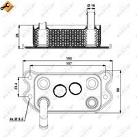 Ölkühler, Motoröl NRF 31176