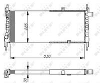 NRF Wasserkühler 58711 Kühler,Motorkühler OPEL,VAUXHALL,KADETT E CC 33_, 34_, 43_, 44_,KADETT E Cabriolet 43B_,KADETT E 39_, 49_