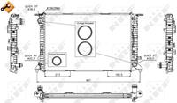 NRF Wasserkühler 53719 Kühler,Motorkühler AUDI,PORSCHE,A4 Avant 8K5, B8,A4 8K2, B8,Q5 8R,A6 Avant 4G5, C7, 4GD,A5 8T3,A5 Sportback 8TA,A6 4G2, C7, 4GC