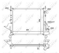 Kühler, Motorkühlung NRF 509513