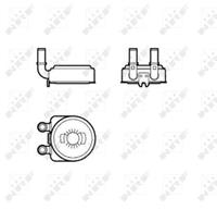 NRF Ölkühler EASY FIT 31739 Ölkühler, Motoröl PEUGEOT,CITROËN,206 Schrägheck 2A/C,206 CC 2D,307 SW 3H,307 CC 3B,407 SW 6E_,307 3A/C,206 SW 2E/K