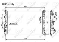 NRF Wasserkühler 58025 Kühler,Motorkühler RENAULT,SCÉNIC I JA0/1_,MEGANE Scenic JA0/1_,MEGANE I BA0/1_,MEGANE I Grandtour KA0/1_