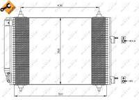 peugeot Condensor, airconditioning