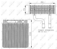 NRF Verdampfer 36073 Klimaverdampfer,Verdampfer, Klimaanlage FORD,FOCUS Kombi DNW,FOCUS DAW, DBW,FOCUS Stufenheck DFW,TRANSIT CONNECT P65_, P70_, P80_