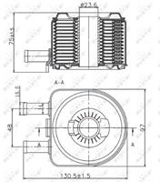 NRF Ölkühler EASY FIT 31735 Ölkühler, Motoröl PEUGEOT,CITROËN,206 Schrägheck 2A/C,307 SW 3H,407 SW 6E_,307 3A/C,206 SW 2E/K,807 E,307 Break 3E