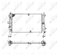 NRF Wasserkühler 53475 Kühler,Motorkühler OPEL,VAUXHALL,MERIVA,MERIVA Mk I A