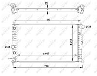 NRF Wasserkühler 50219A Kühler,Motorkühler OPEL,VAUXHALL,VECTRA B 36_,VECTRA B Caravan 31_,VECTRA B CC 38_,VECTRA A CC 88_, 89_,VECTRA B CC