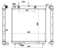 NRF Wasserkühler EASY FIT 50467 Kühler,Motorkühler PEUGEOT,CITROËN,DS,207 WA_, WC_,208,1007 KM_,2008,207 Van,208 Kasten,C2 JM_,C3 I FC_,DS3,C3 II