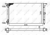 NRF Wasserkühler 509522 Kühler,Motorkühler VW,FORD,SEAT,SHARAN 7M8, 7M9, 7M6,GALAXY WGR,ALHAMBRA 7V8, 7V9