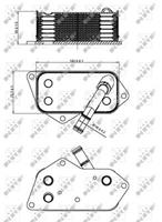 NRF Ölkühler 31277 Ölkühler, Motoröl BMW,3 Touring E91,3 E90,5 E60,1 E87,5 Touring E61,X3 E83,5 Touring F11,5 F10, F18,X1 E84,1 E81,1 F20,X5 E70