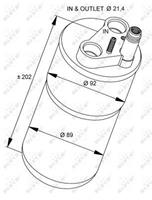 NRF Trockner 33322 Klimatrockner,Klimaanlage Trockner RENAULT,ESPACE IV JK0/1_,LAGUNA II Grandtour KG0/1_,LAGUNA II BG0/1_,VEL SATIS BJ0_