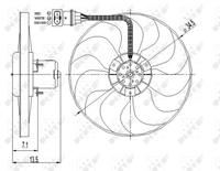 NRF Lüfter 47397 Elektrolüfter,Hochleistungslüfter VW,AUDI,SKODA,GOLF IV 1J1,POLO 9N_,LUPO 6X1, 6E1,GOLF IV Variant 1J5,POLO 6N2,POLO 6N1,FOX 5Z1, 5Z3