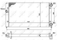 NRF Wasserkühler 529501 Kühler,Motorkühler VW,GOLF III 1H1,GOLF III Cabriolet 1E7,GOLF III Variant 1H5,VENTO 1H2,GOLF III Van 1H1
