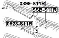 Subaru Stabilisatorlager aan draagarm