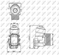 NRF Ölkühler 31355 Ölkühler, Motoröl VW,AUDI,SKODA,TOURAN 1T1, 1T2,GOLF VI 5K1,PASSAT Variant 3C5,GOLF PLUS 5M1, 521,PASSAT 3C2,POLO 6R, 6C,TIGUAN 5N_