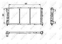 NRF Wasserkühler 58956 Kühler,Motorkühler FIAT,PUNTO 176,PUNTO Van 176L