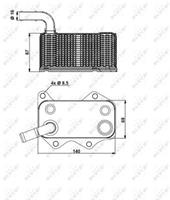 Ölkühler, Motoröl NRF 31172