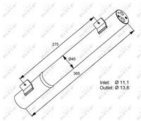 NRF Trockner EASY FIT 33282 Klimatrockner,Klimaanlage Trockner MERCEDES-BENZ,A-CLASS W169,B-CLASS W245