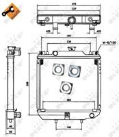 NRF Wasserkühler 52110 Kühler,Motorkühler AIXAM,500