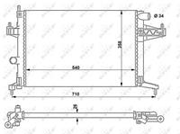 NRF Wasserkühler 519596 Kühler,Motorkühler OPEL,VAUXHALL,CORSA C F08, F68,TIGRA TwinTop,COMBO Kasten/Kombi,COMBO Tour,CORSA Mk II C W5L, F08