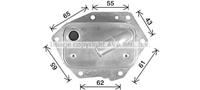 Ölkühler, Motoröl AVA CN3326
