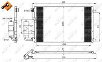 nissan Condensor, airconditioning 350042