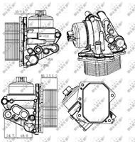 NRF Ölkühler 31308 Ölkühler, Motoröl PEUGEOT,CITROËN,BOXER Kasten,BOXER Bus,BOXER Pritsche/Fahrgestell,JUMPER Kasten,JUMPER Bus