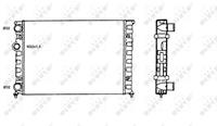 NRF Wasserkühler 58819 Kühler,Motorkühler VW,GOLF III 1H1,GOLF III Variant 1H5,VENTO 1H2