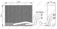 Verdampfer, Klimaanlage NRF 36098