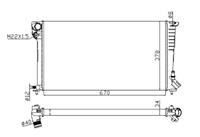 NRF Wasserkühler 509510A Kühler,Motorkühler PEUGEOT,CITROËN,306 Schrägheck 7A, 7C, N3, N5,PARTNER Combispace 5F,PARTNER Kasten 5,306 Break 7E, N3, N5